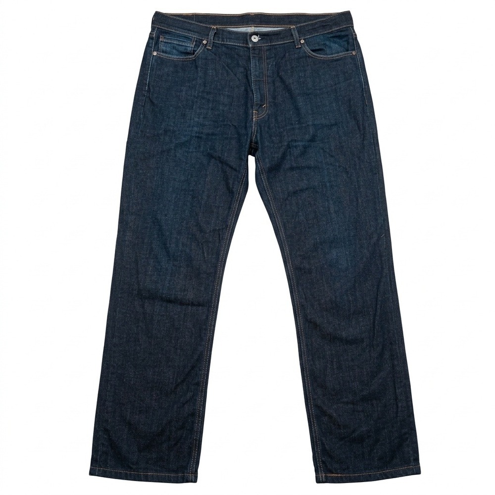 Levi's 541 Athletic Taper Mens Jeans W42 L32 Dark Wash Indigo Stretch Denim Blue
